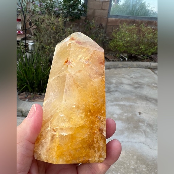 Golden Healer Quartz Crystal Tower - Picture 5 of 9